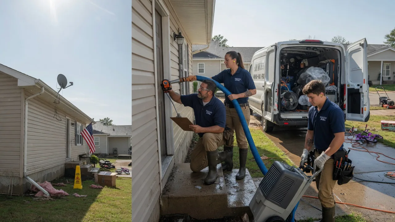 Ceiling Water Damage Restoration in South West City, MO near me